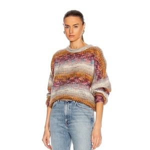 IRO Maroja Mohair Wool Dip-Dyed Soft Pullover Sweater Multicolored Size M